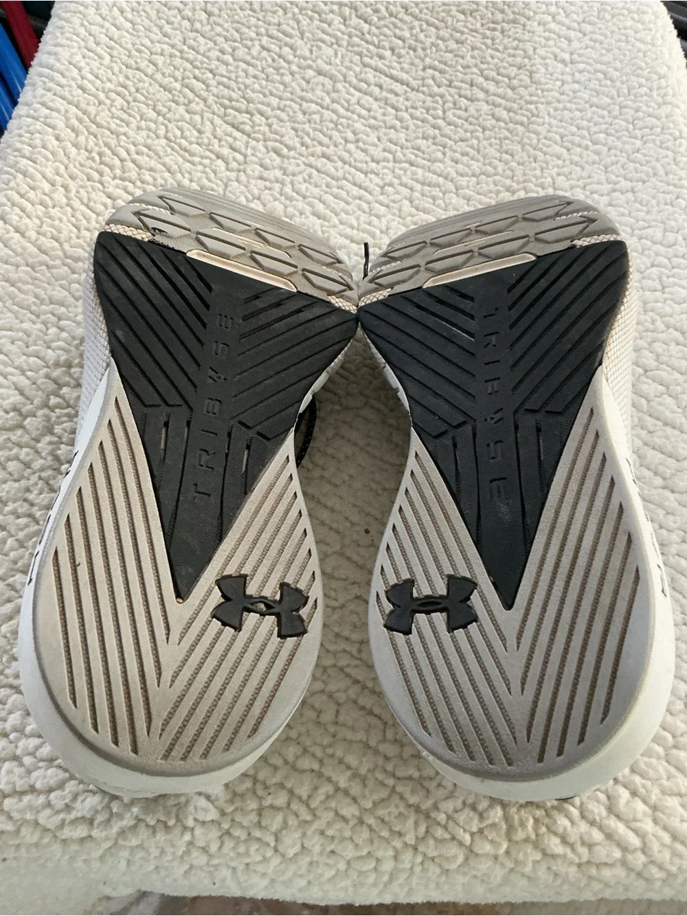 Under Armour Men’s Black and White HOVR Athletic Trainers